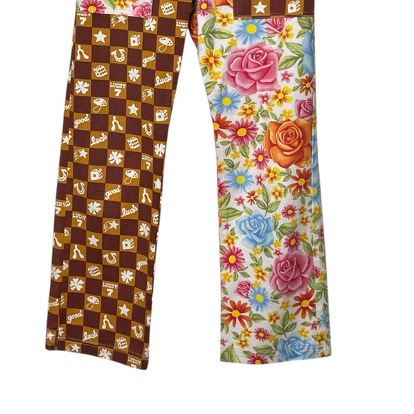 Big Bud Press Work Pants Women’s XS Multicolor Mismatched High Rise Cotton Bold - Picture 4 of 13